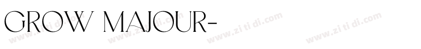 GROW MAJOUR字体转换
